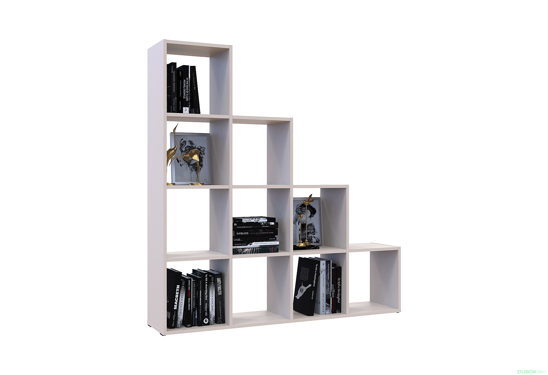 Fotografia 6 - Regál otvorený Step 4х4 136.2х28.8х140.7 kašmír