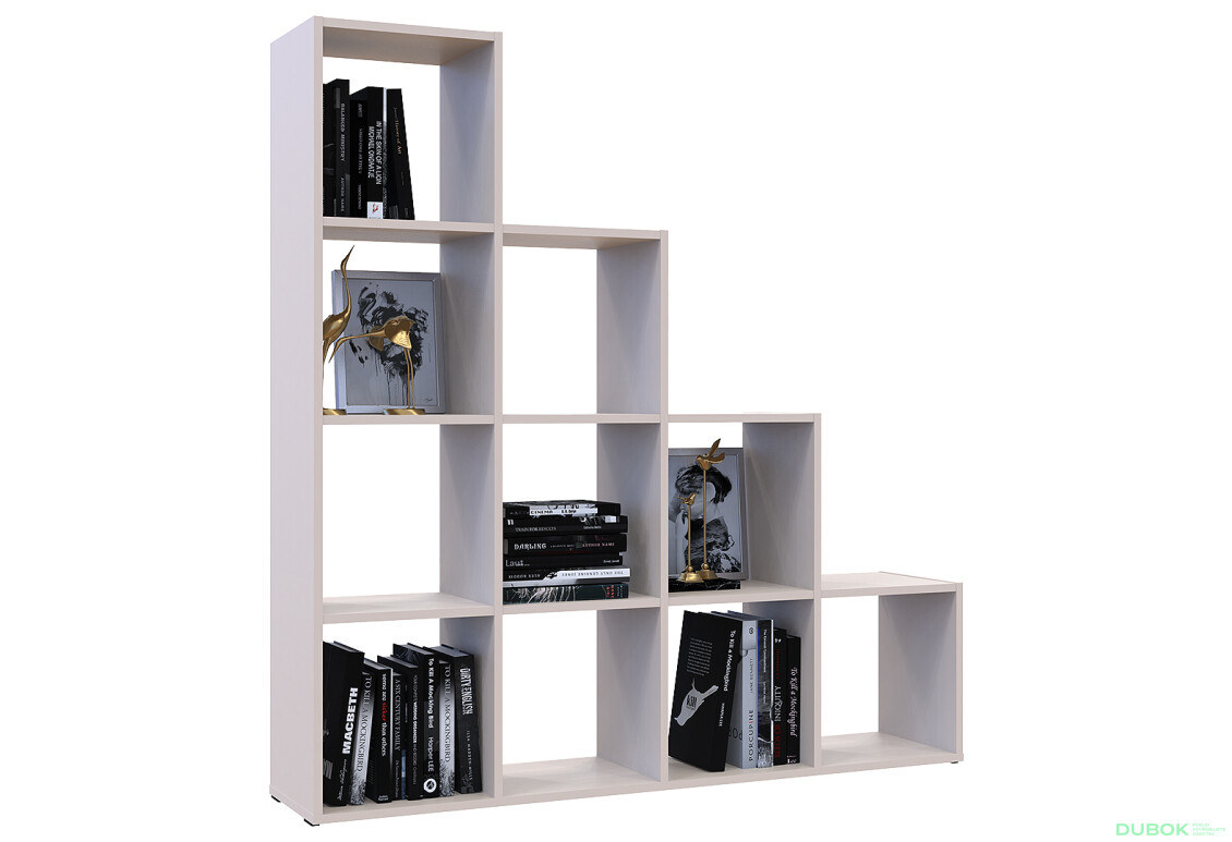 Regál otvorený Step 4х4 136.2х28.8х140.7 kašmír - Fotografia 6 Fotografia 6 - Regál otvorený Step 4х4 136.2х28.8х140.7 kašmír