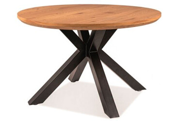 Stôl Ritmo 120 MDF dub / kov čierny matný