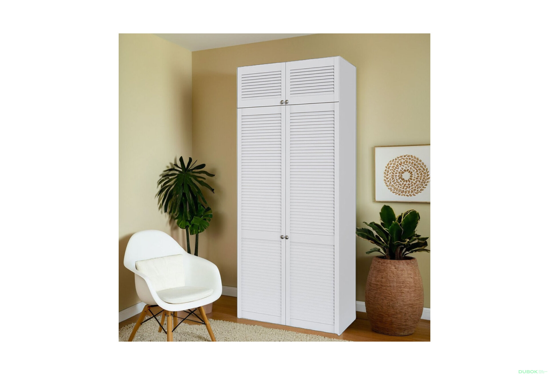 Fotografia 3 - Skriňa č. 2 + Antresol Biela Módulná skriňa Texas