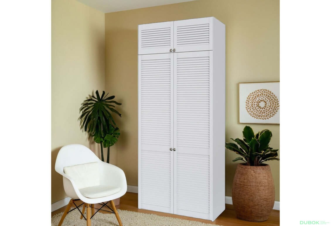 Fotografia 3 - Skriňa č. 2 + Antresol Biela Módulná skriňa Texas