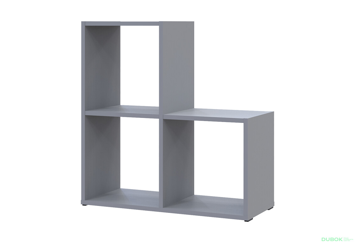 Regál otvorený Step 2х2 69х28.8х71.4 sivý