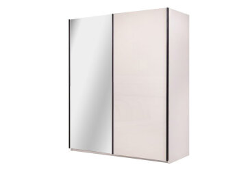 Skriňa s posuvnými dverami 2.0х2.4m (Dvere kašmírový lesk/Zrkadlo) Lori