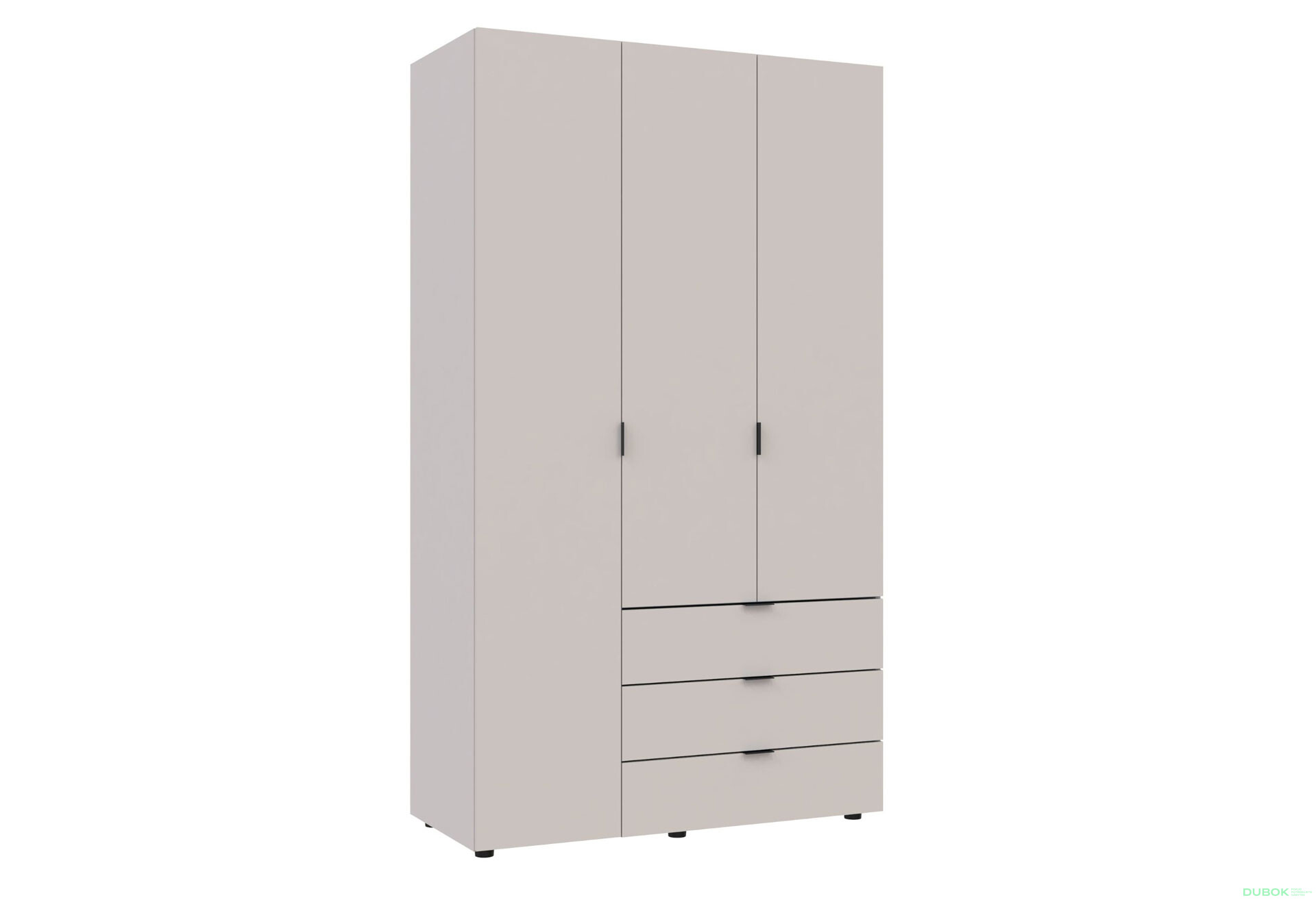 Skriňa trojdverová Gelar 116.2 cm Kašmír - Fotografia 3 Fotografia 3 - Skriňa trojdverová Gelar 116.2 cm Kašmír