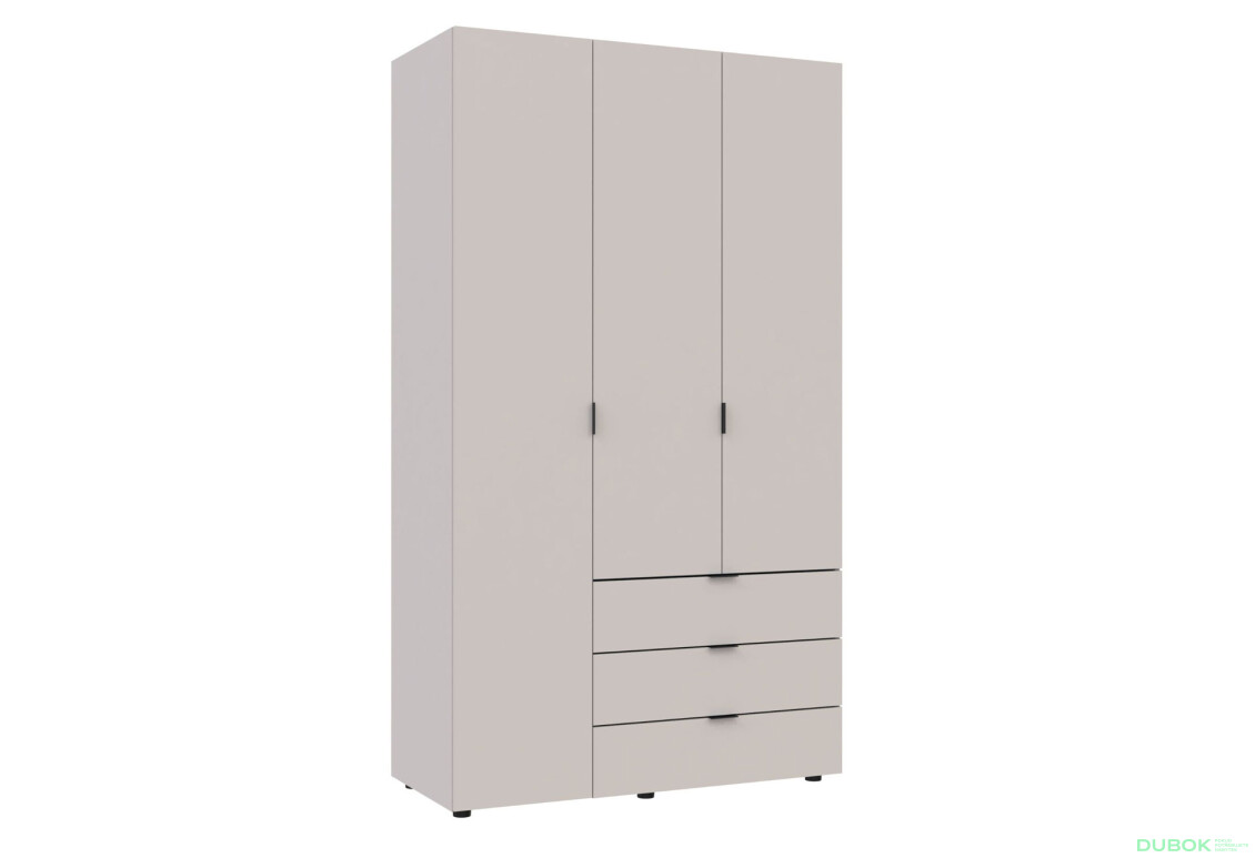 Skriňa trojdverová Gelar 116.2 cm Kašmír - Fotografia 3 Fotografia 3 - Skriňa trojdverová Gelar 116.2 cm Kašmír