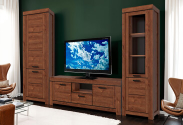 Obývacia zostava 2.9 m hnedý dub Brass
