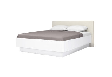 Posteľ 160 výklopná s roštom, biely lesk Mila