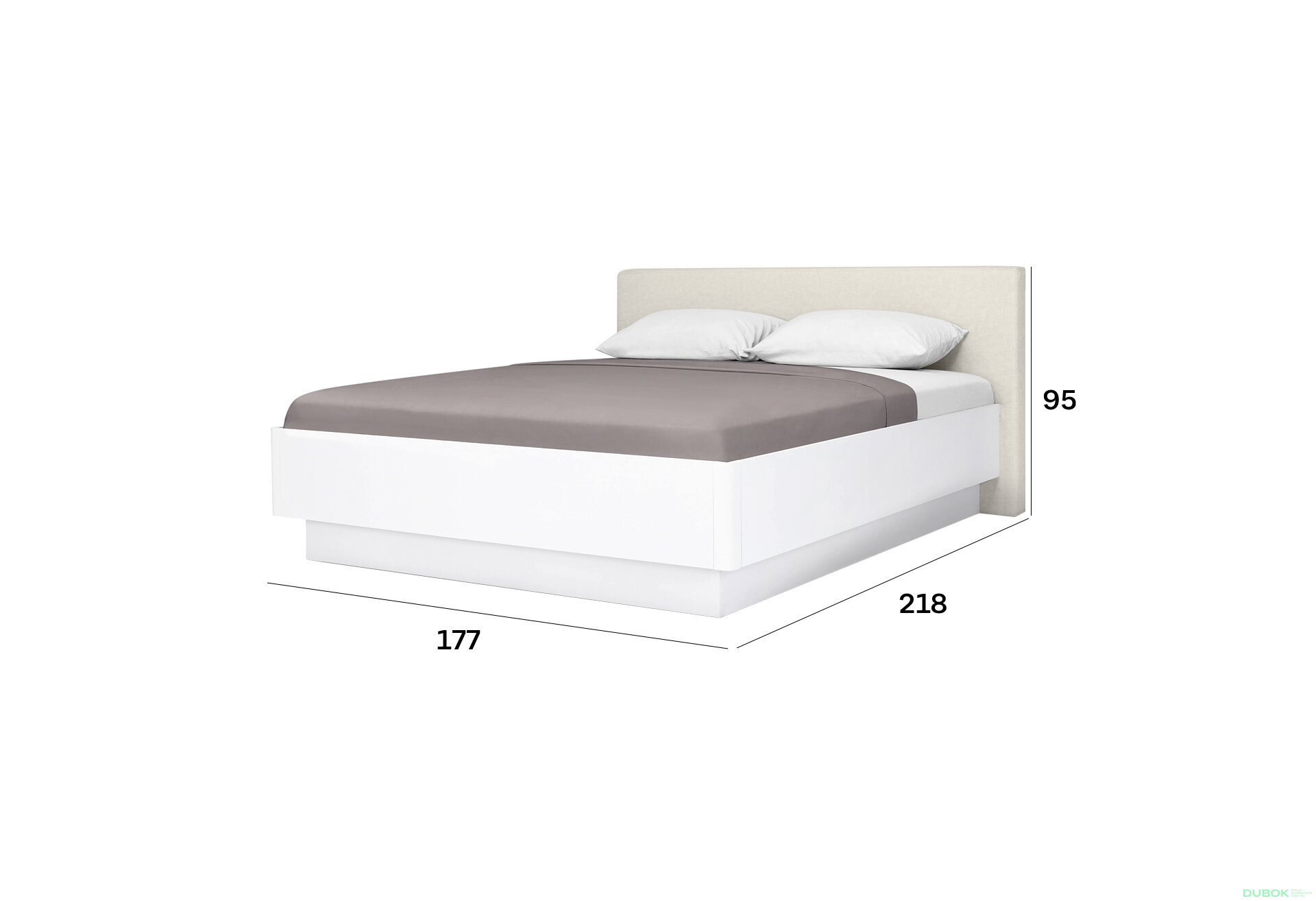 Fotografia 7 - Posteľ 160 výklopná s roštom, biely lesk Mila