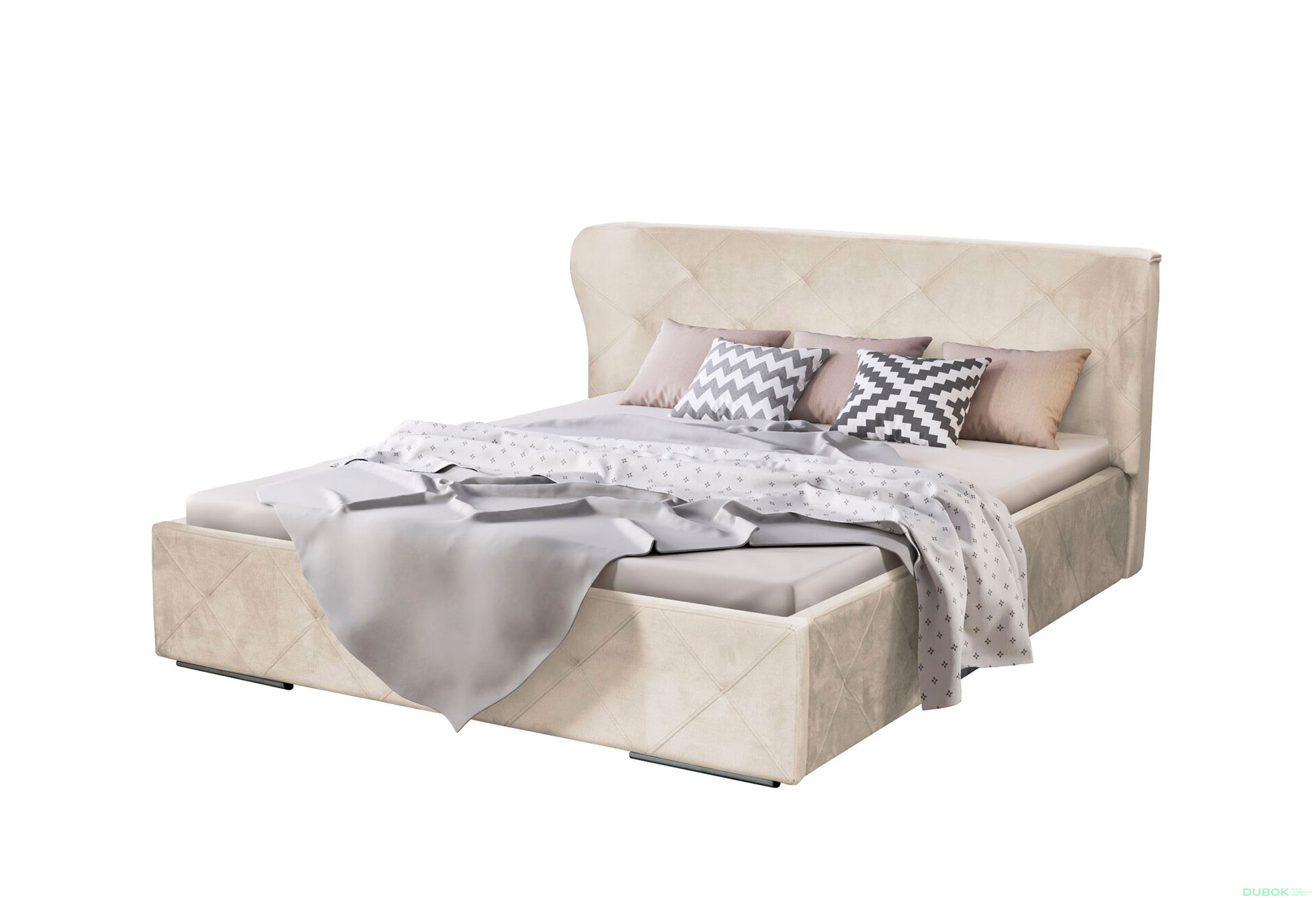 Fotografia 1 - Čalúnená posteľ Orlando 160x200 s roštom B Mono 04 Automat