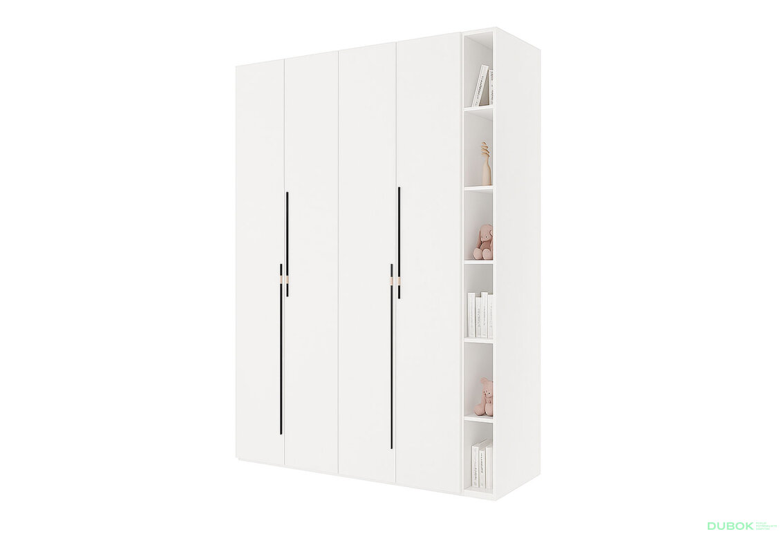 Skriňa 4D s policami 180 cm nymphaea alba Space