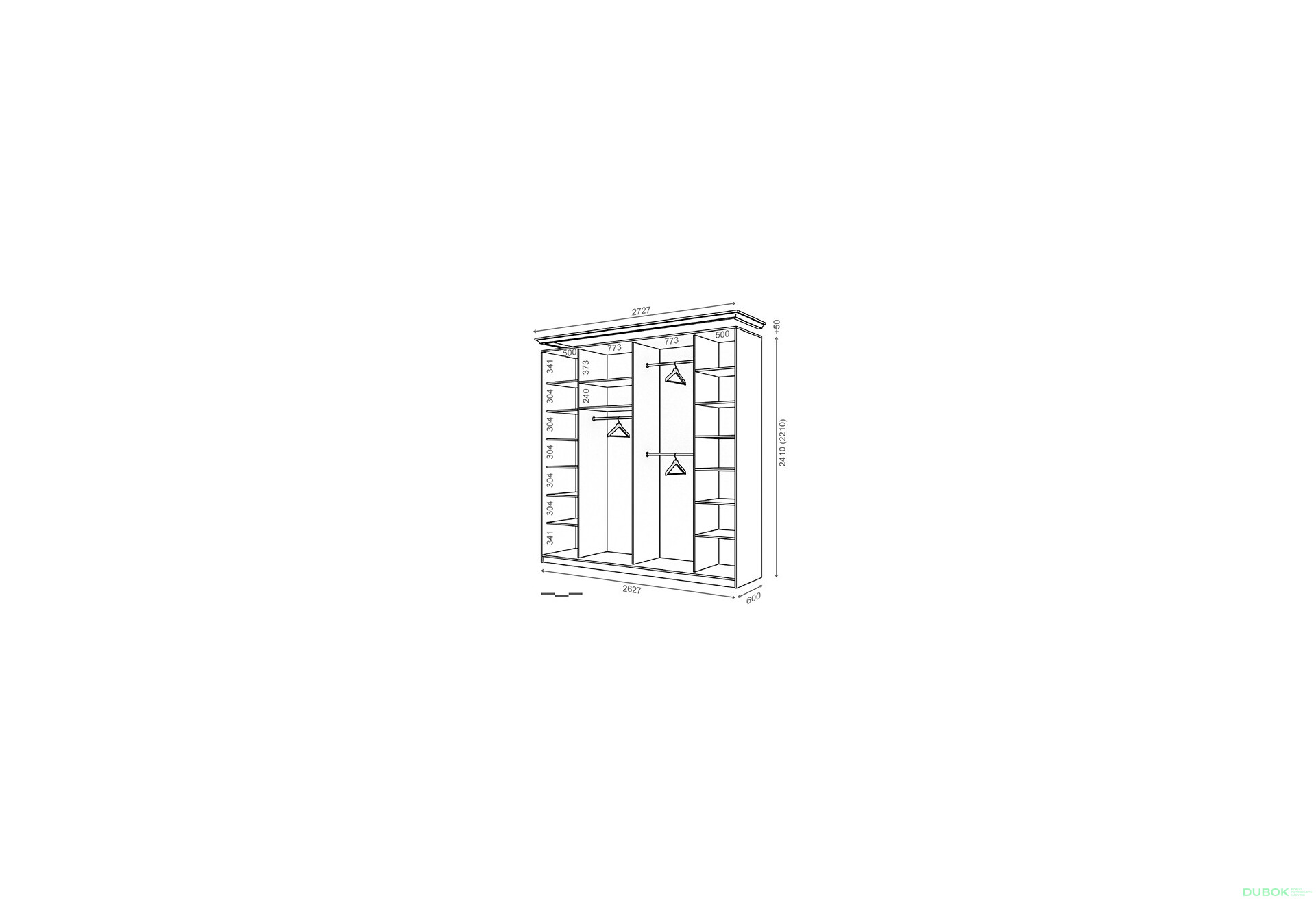 Fotografia 1 - Korpus 2630x600 W Rim-Veneziano 3D 2,63 m