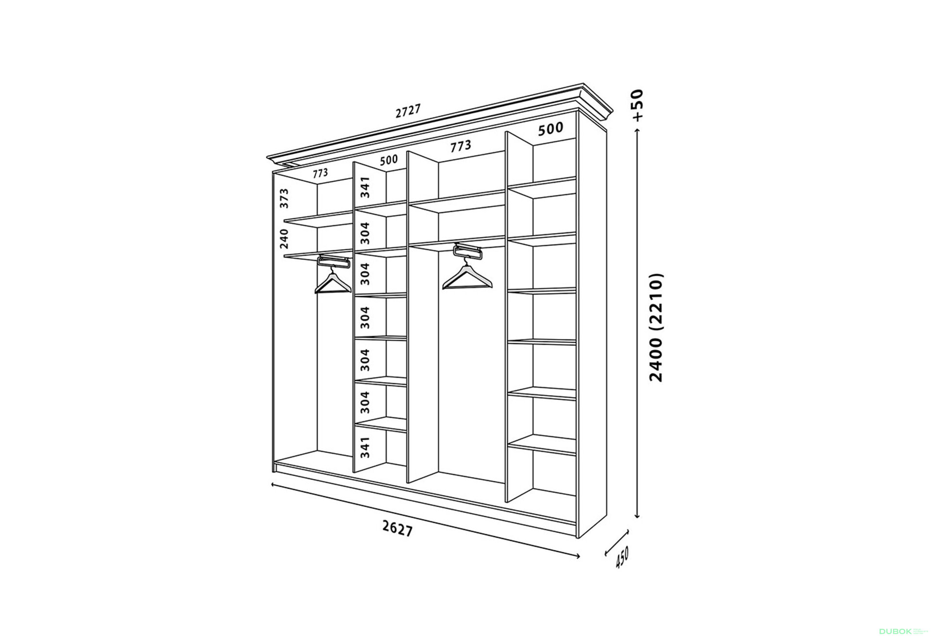 Fotografia 2 - Korpus 2630x600 W Rim-Veneziano 3D 2,63 m