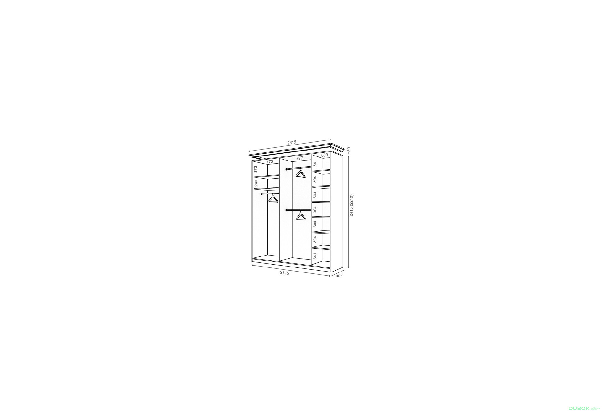 Fotografia 1 - Korpus 2220x600 W Rim-Veneziano 3D 2,2 m