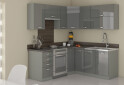 Fotografia 3 - Modulárna kuchyňa Grey sivý platinový / sivý lesk
