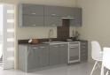 Fotografia 4 - Modulárna kuchyňa Grey sivý platinový / sivý lesk