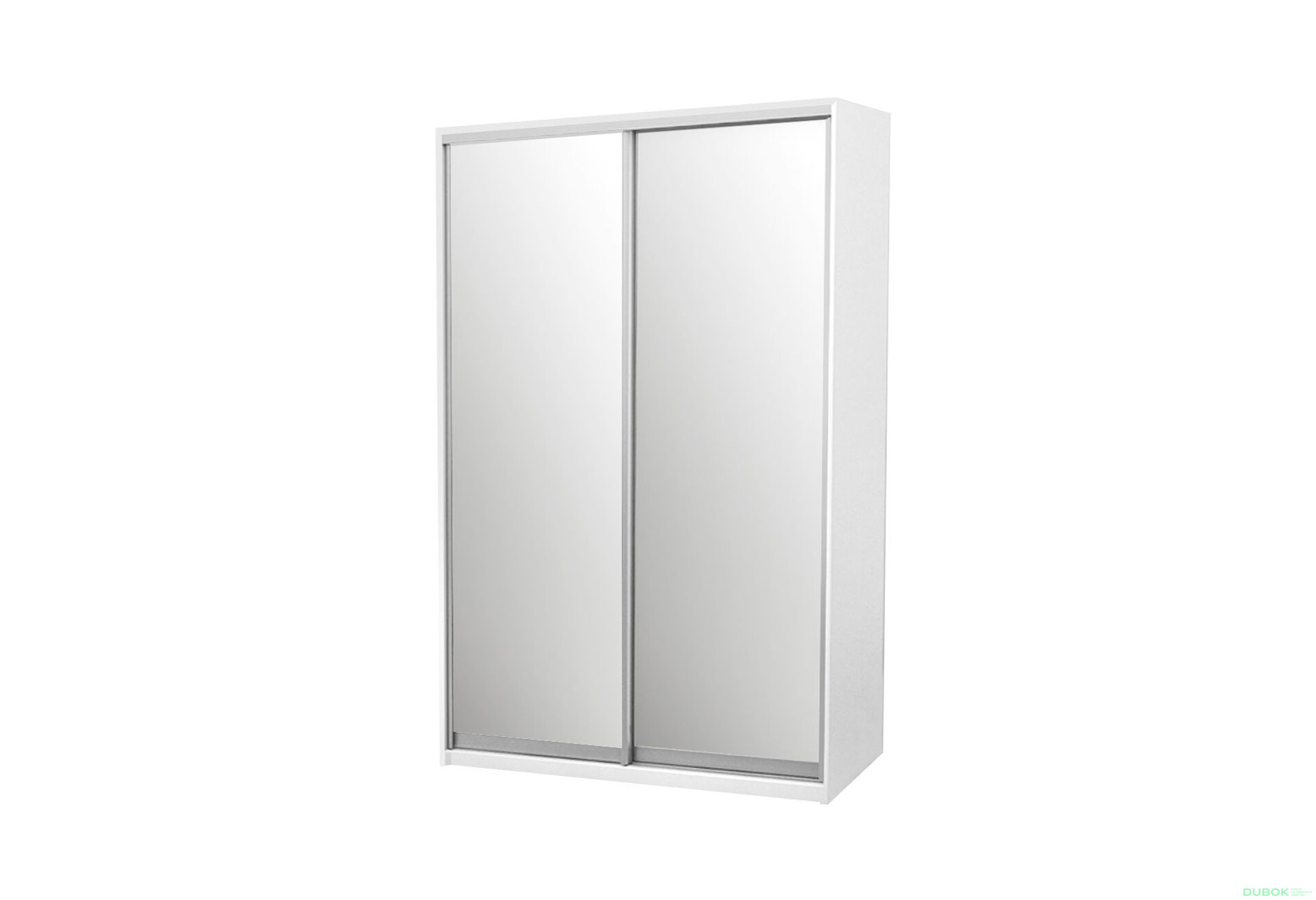 Fotografia 1 - Skriňa s posuvnými dverami Komforto 2 zrkadlové 150x240x60 cm Biela