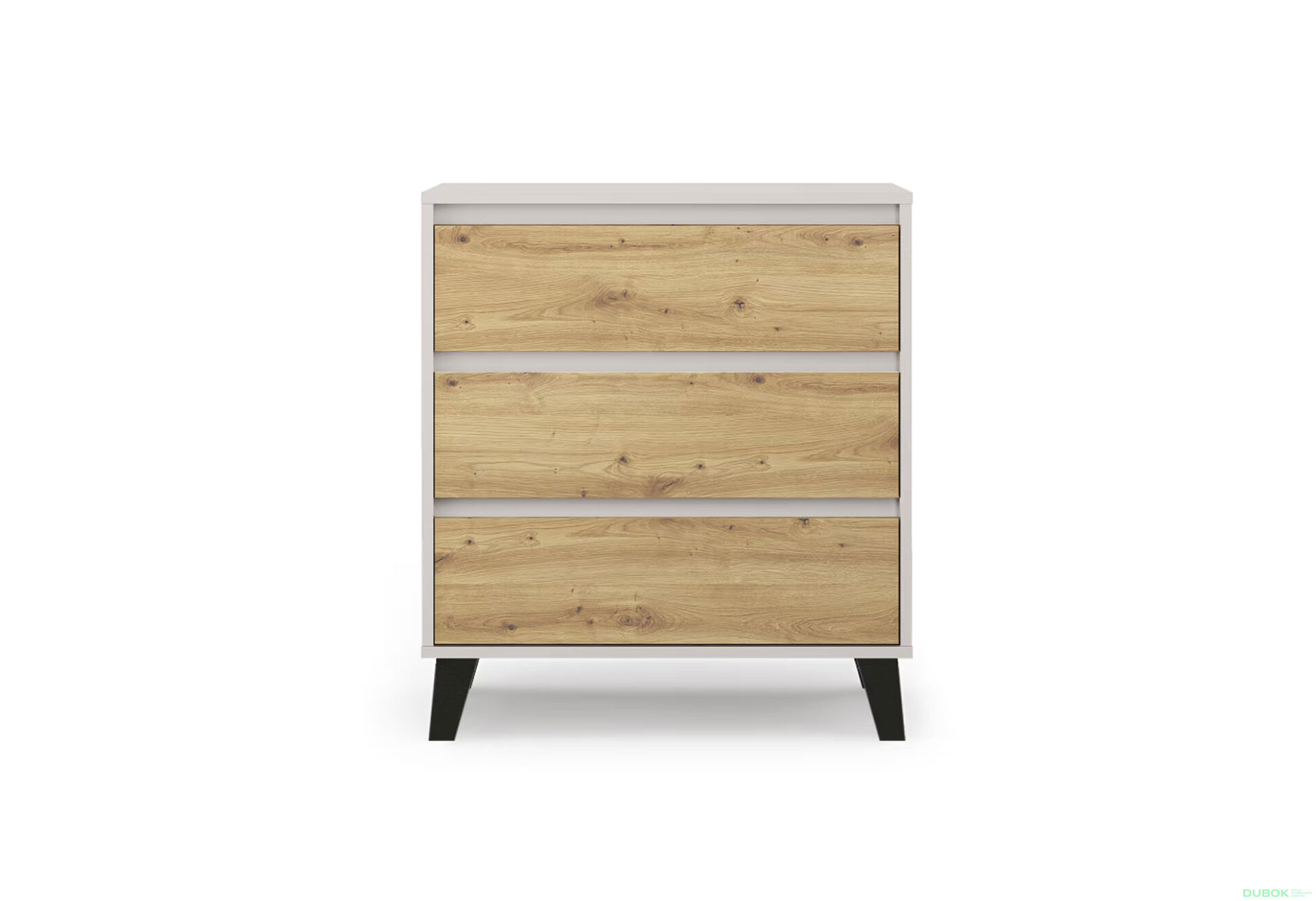 Fotografia 1 - Komoda Borg 3s/70 kašmír / dub artisan