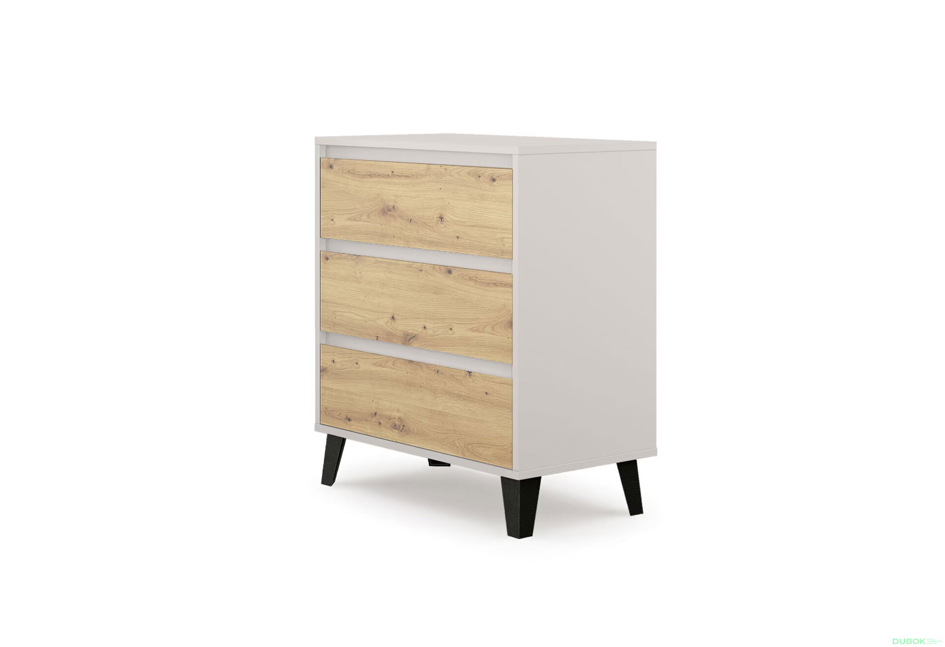 Fotografia 3 - Komoda Borg 3s/70 kašmír / dub artisan