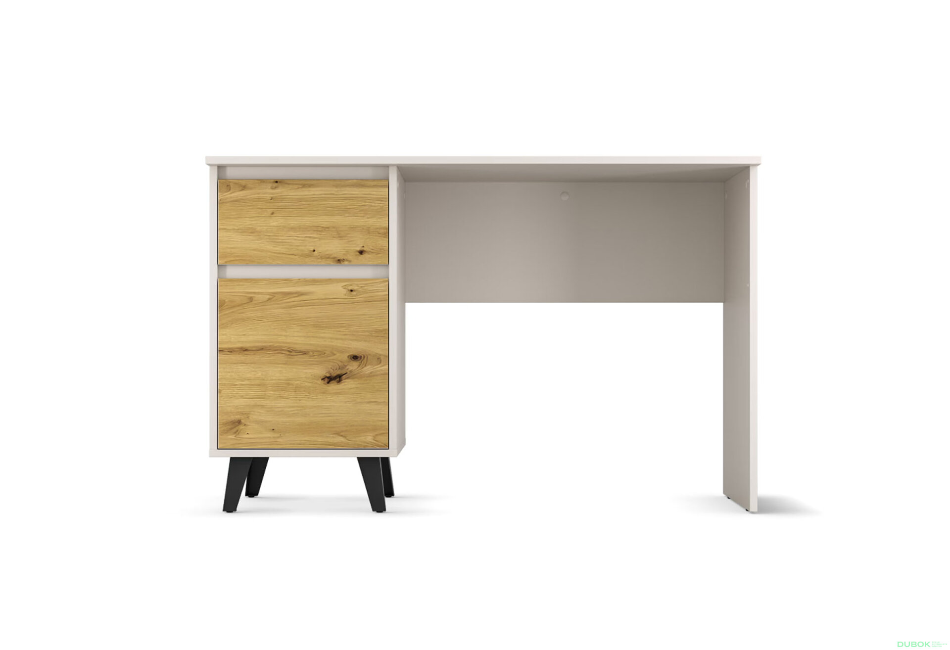 Fotografia 2 - Písací stôl Borg 1d1s/120 kašmír / dub artisan