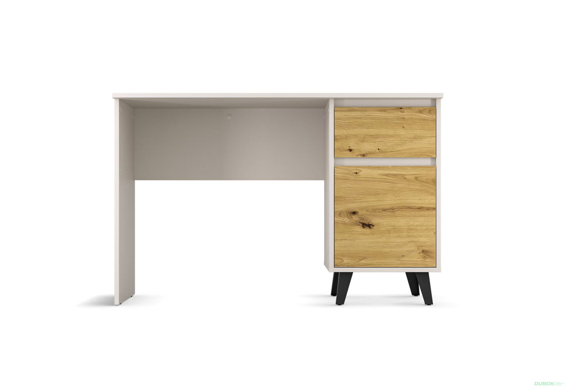 Fotografia 3 - Písací stôl Borg 1d1s/120 kašmír / dub artisan