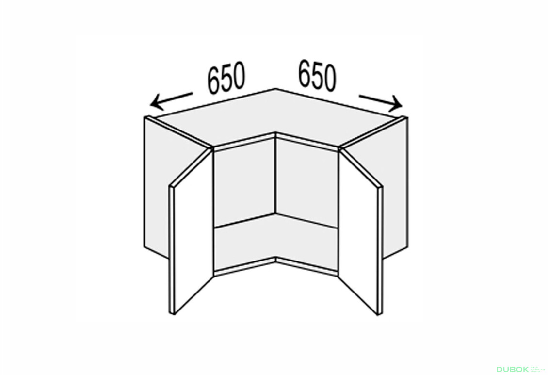 Vrchný roh 90°/360 2dv Vintage