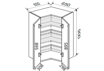 Fotografia Horný roh V 90°/900 2dv