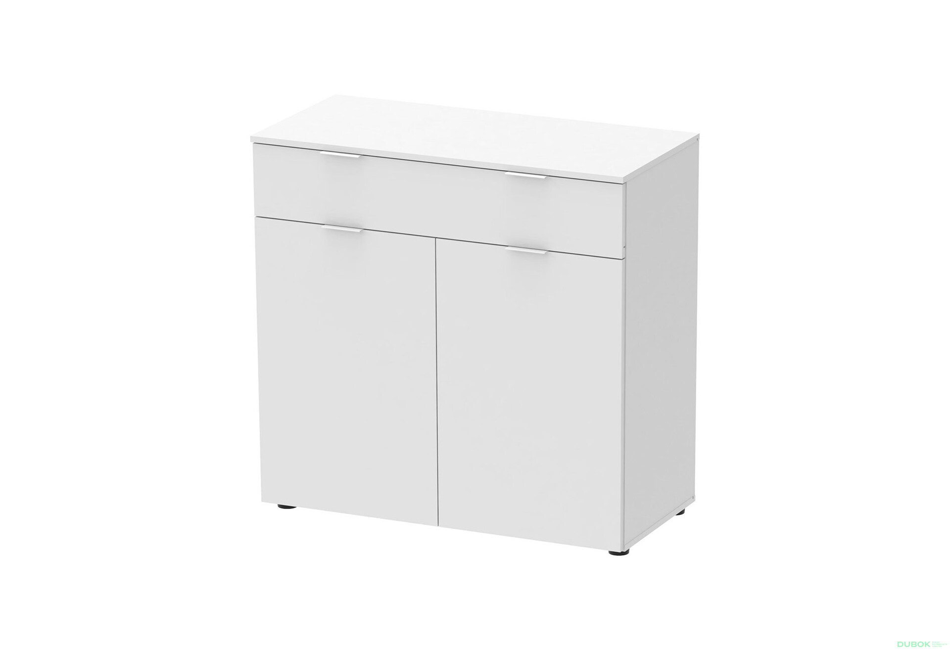 Komoda s dvierkami a zásuvkou Ron 2 80 cm Biela - Fotografia 4 Fotografia 4 - Komoda s dvierkami a zásuvkou Ron 2 80 cm Biela