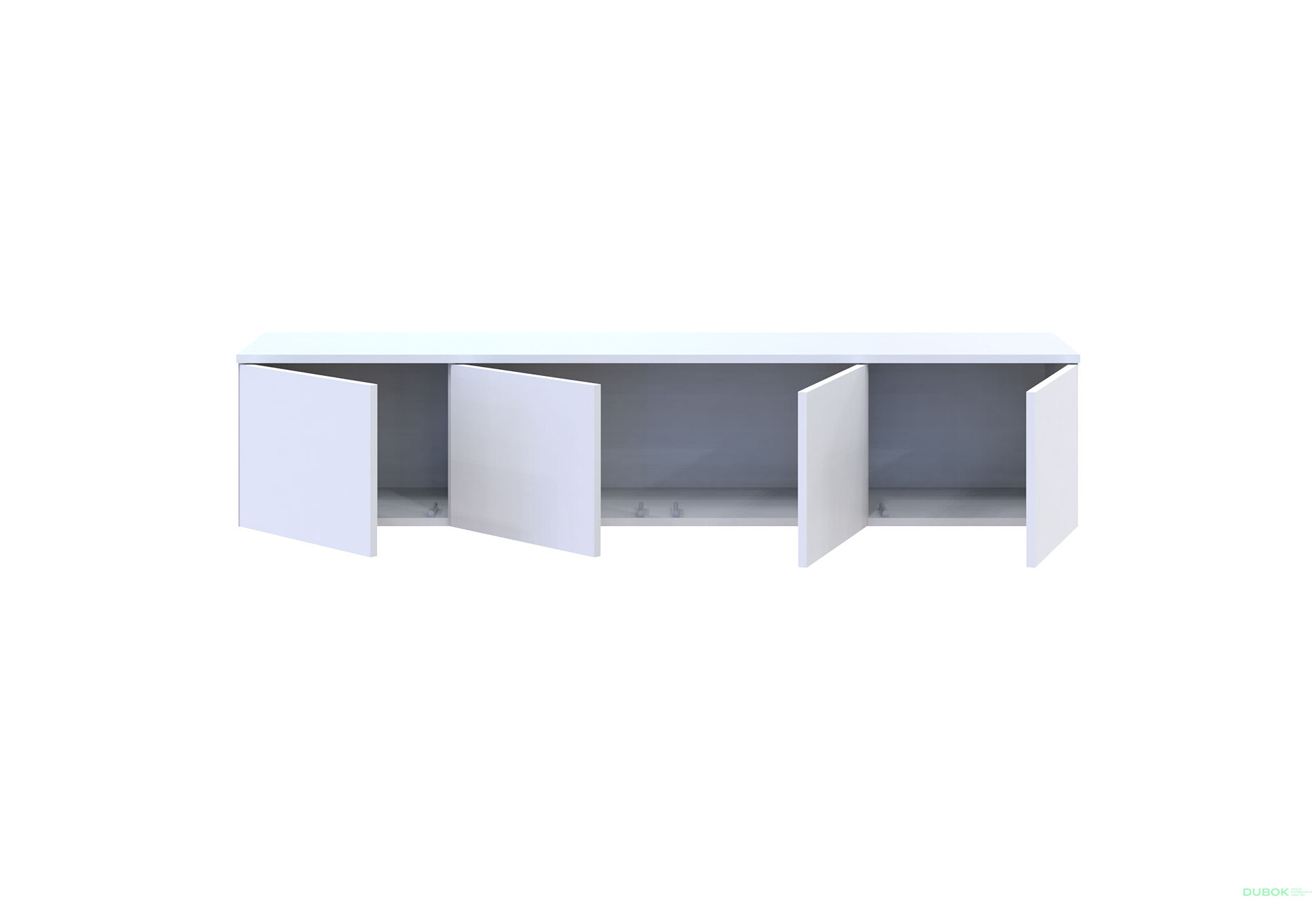 TV stolík Levía biely 4dv 160x35x33 - Fotografia 5 Fotografia 5 - TV stolík Levía biely 4dv 160x35x33