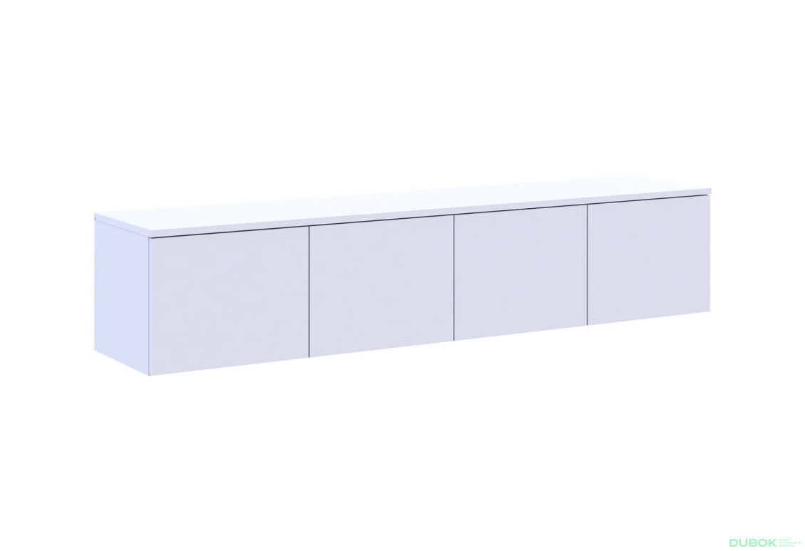Fotografia 3 - TV stolík Levía biely 4dv 160x35x33