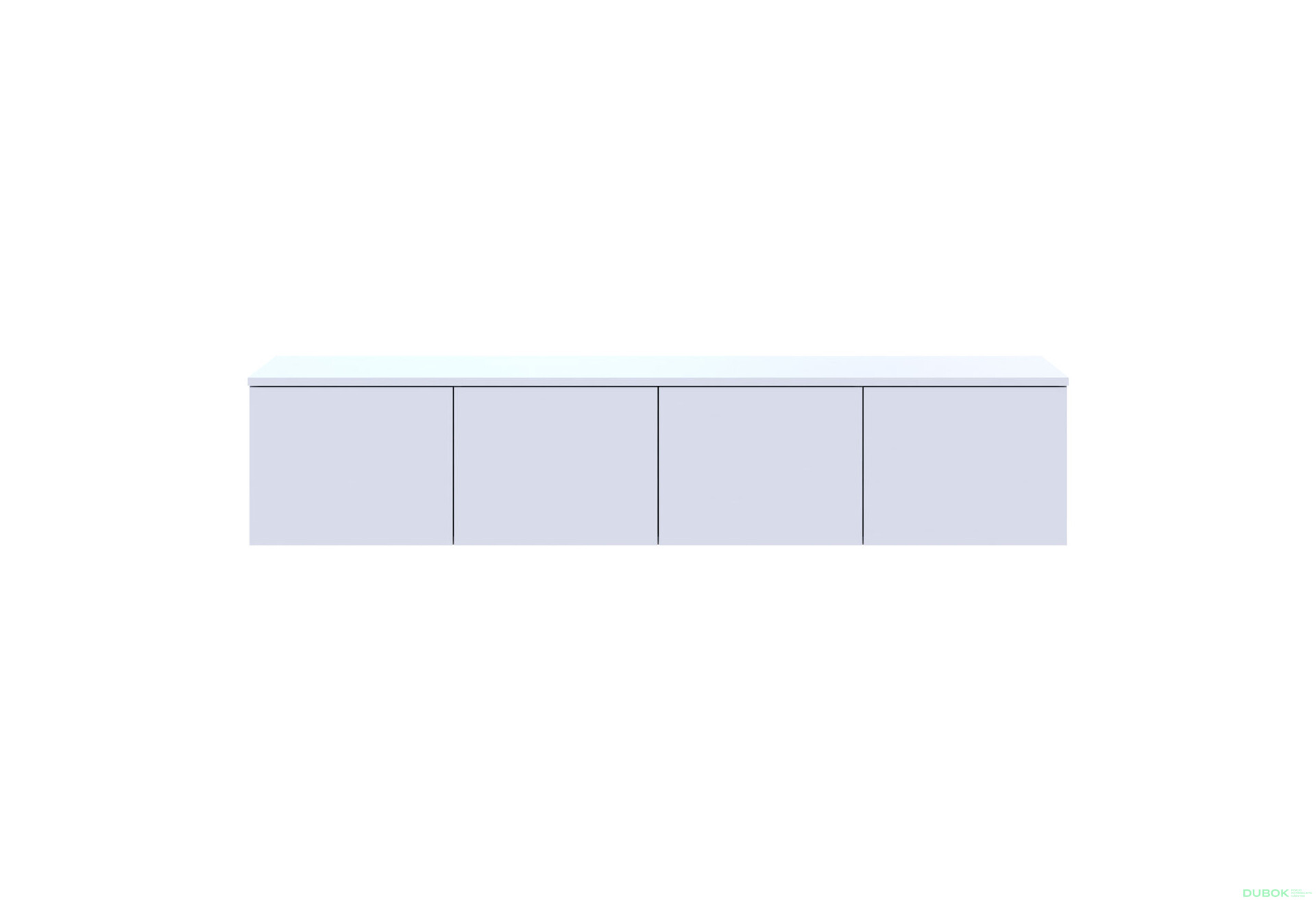 Fotografia 4 - TV stolík Levía biely 4dv 160x35x33