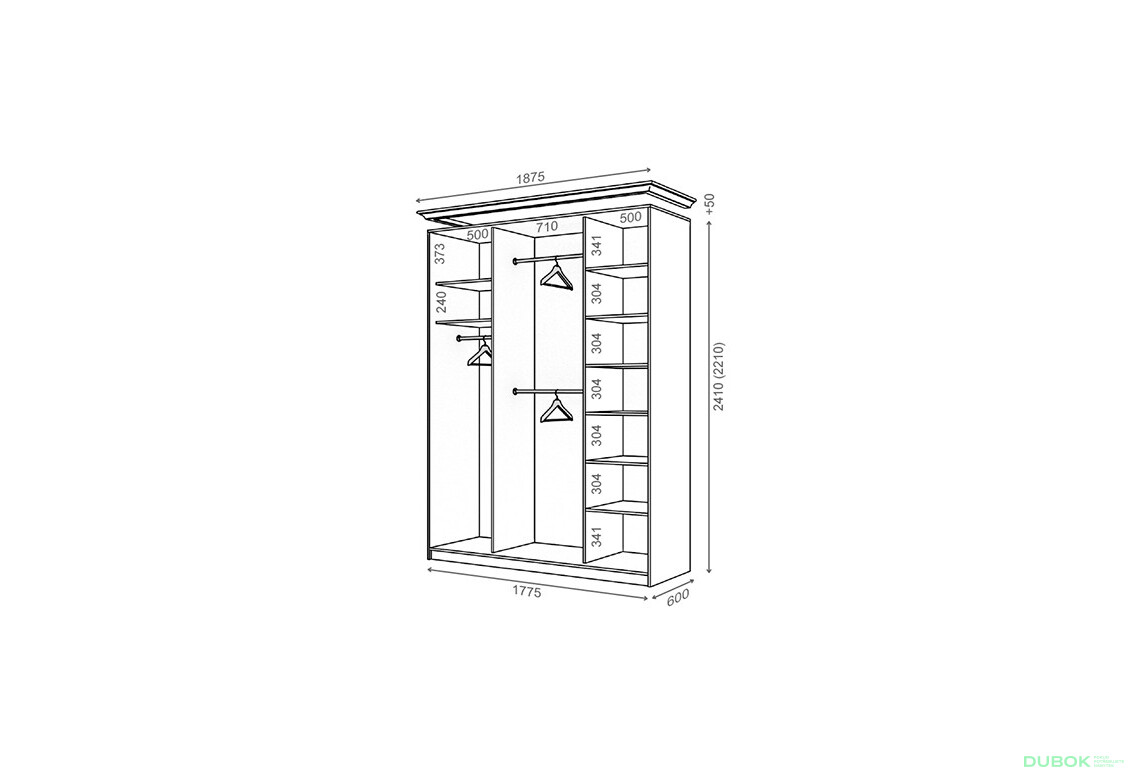 Korpus 1800x600 W Rim-Veneziano 2D 1,8 m - Fotografia 1 Fotografia 1 - Korpus 1800x600 W Rim-Veneziano 2D 1,8 m