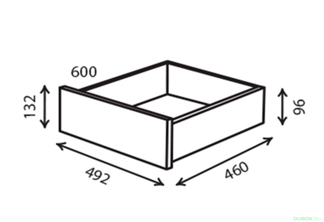 Zásuvka 600 Nymfaea alba Rim-Veneziano 2D 1,2 m