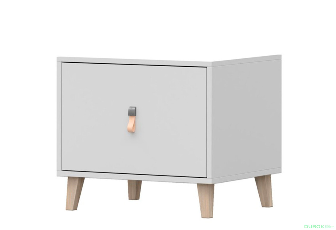 Nočný stolík Figo biela Idczak meble