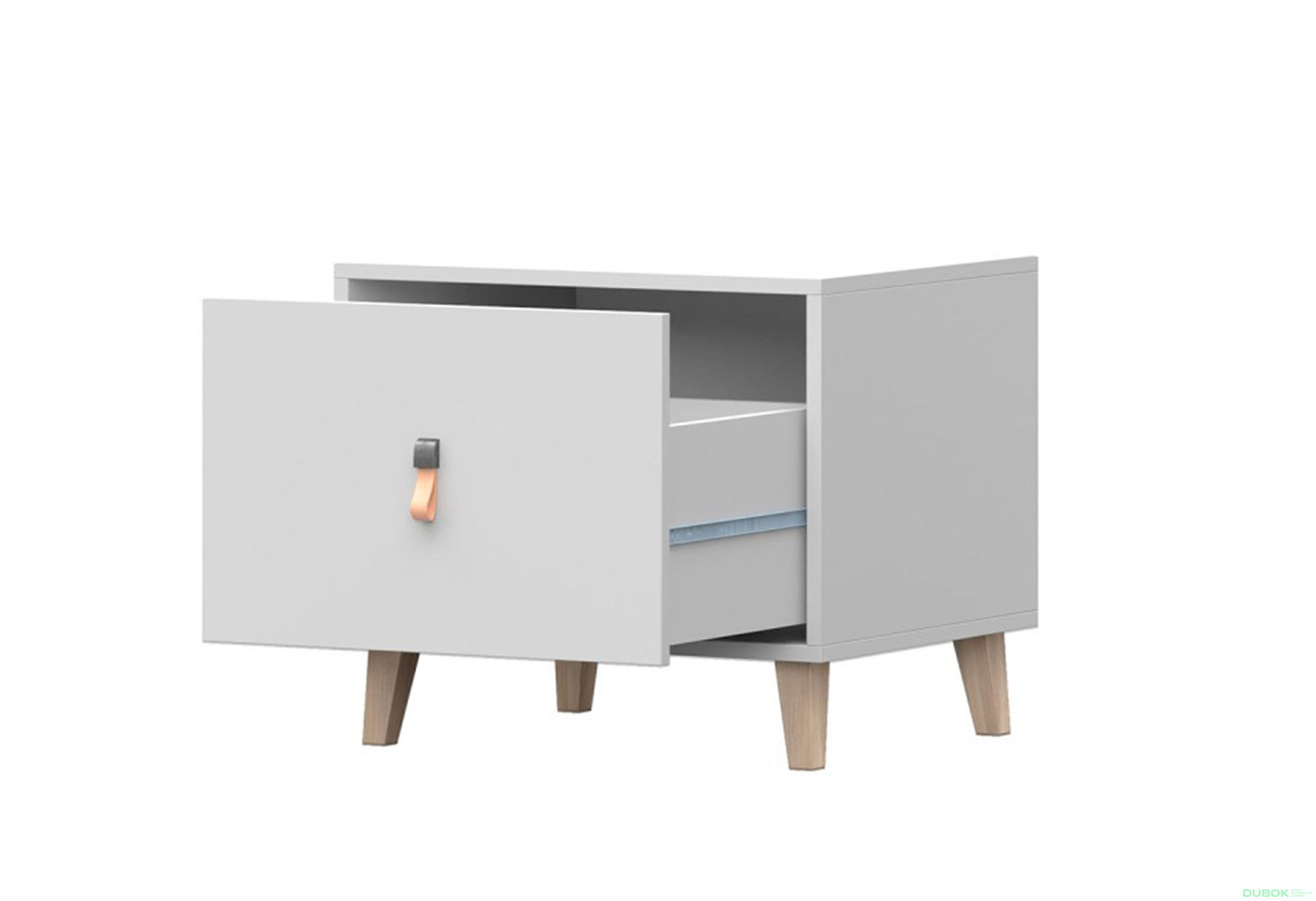 Fotografia 2 - Nočný stolík Figo biela Idczak meble