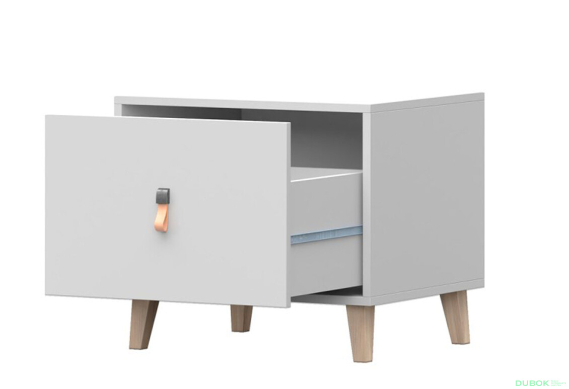 Fotografia 2 - Nočný stolík Figo biela Idczak meble