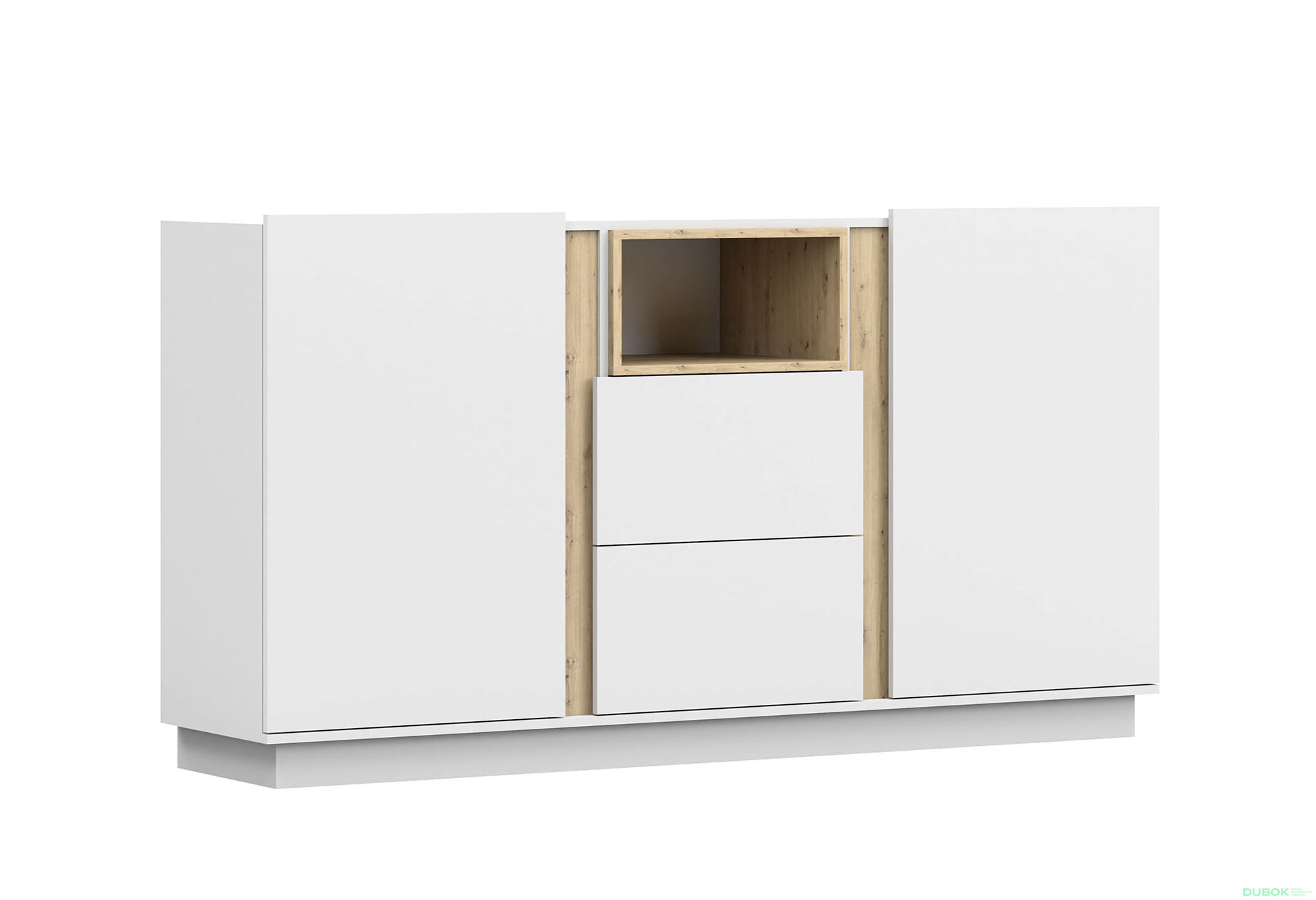 Fotografia 2 - Komoda 180 Grey biela, artisan / biela Idczak meble