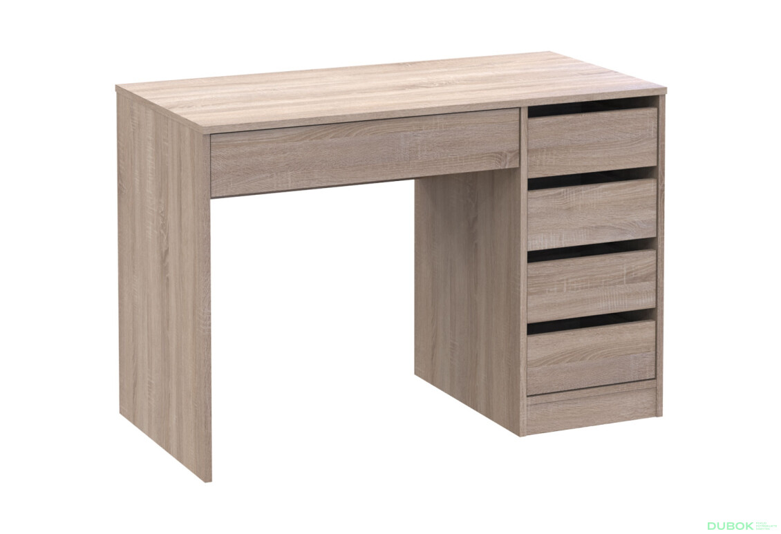 Fotografia 6 - Písací stôl s pravou montážou Profi 110 cm dub sonoma