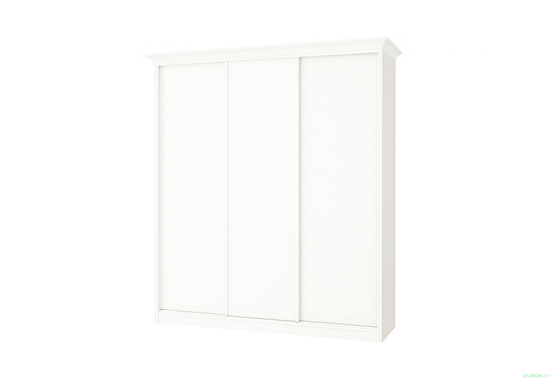 Fotografia 1 - Skriňa Rim-Veneziano 3D 2,3 m biela s rímsou, fasádami DTD