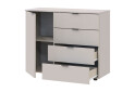 Komoda s dvierkami a 4 zásuvkami GC1 100 cm Kašmír Gelar - Fotografia 5 Fotografia 5 - Komoda s dvierkami a 4 zásuvkami GC1 100 cm Kašmír Gelar