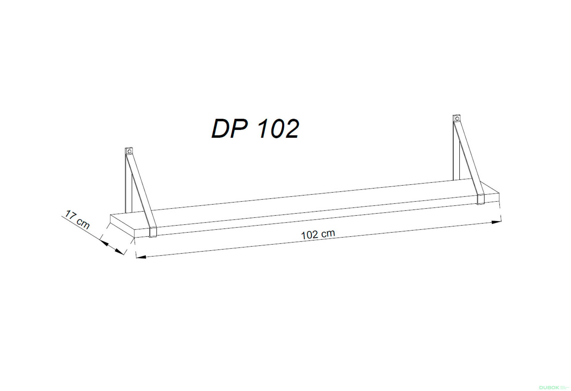 Fotografia 2 - Police DP102 dub ribbeck / čierny kameň Dark