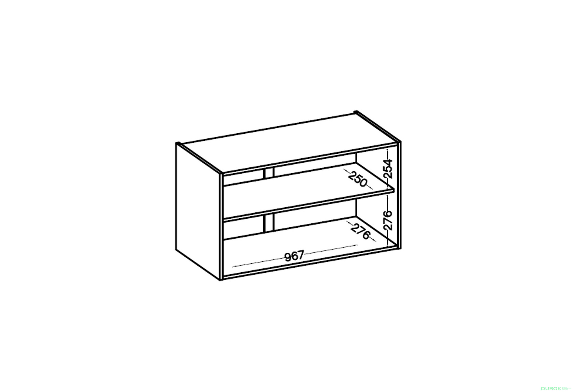 Fotografia 4 - Skrinka H 100 ZPW Maria Biely laminát Storaz-Lempert