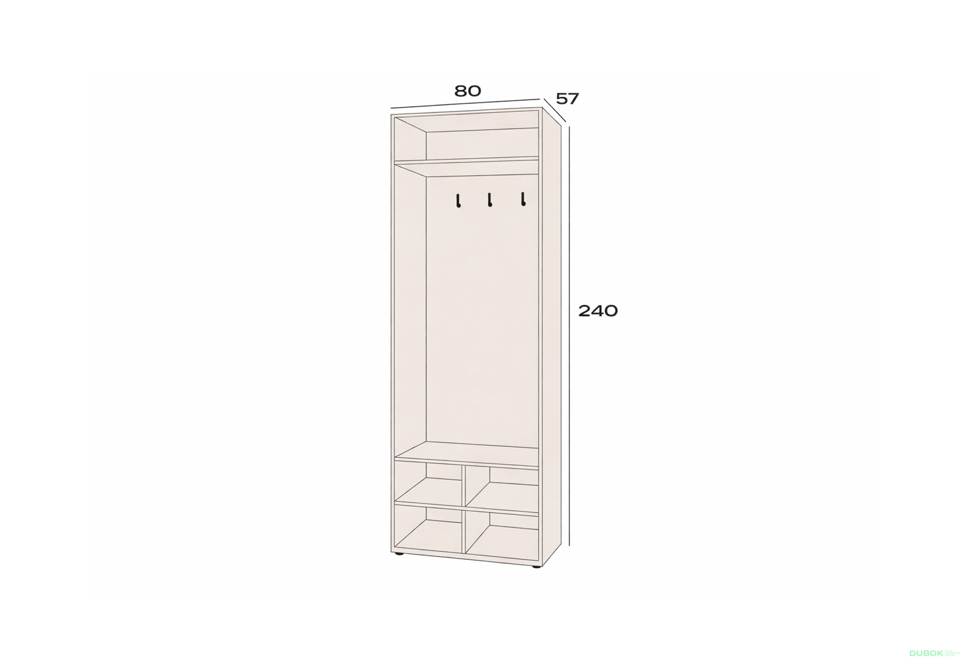 Fotografia 3 - Space Predsieň korpus (v-2400) kašmír