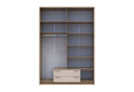 Skriňa Rondi 4 z drevotriesky s horným úložným priestorom artisan dub / kašmír 160x52x236 cm - Fotografia 6 Fotografia 6 - Skriňa Rondi 4 z drevotriesky s horným úložným priestorom artisan dub / kašmír 160x52x236 cm