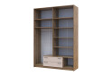 Skriňa Rondi 4 z drevotriesky s horným úložným priestorom artisan dub / kašmír 160x52x236 cm - Fotografia 7 Fotografia 7 - Skriňa Rondi 4 z drevotriesky s horným úložným priestorom artisan dub / kašmír 160x52x236 cm