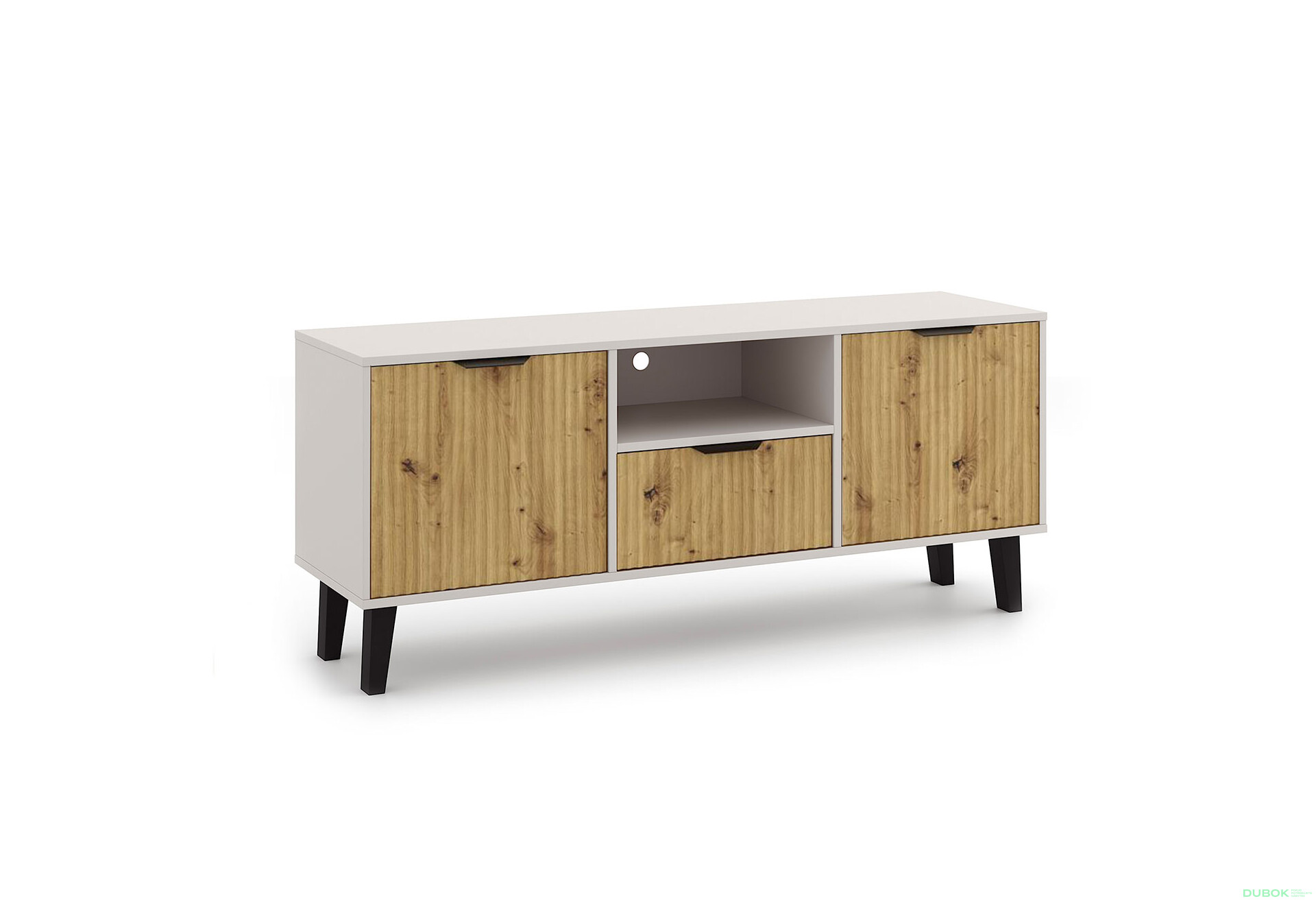 Fotografia 4 - TV stolík Borg Duo 2D1S kašmír / dub artisan