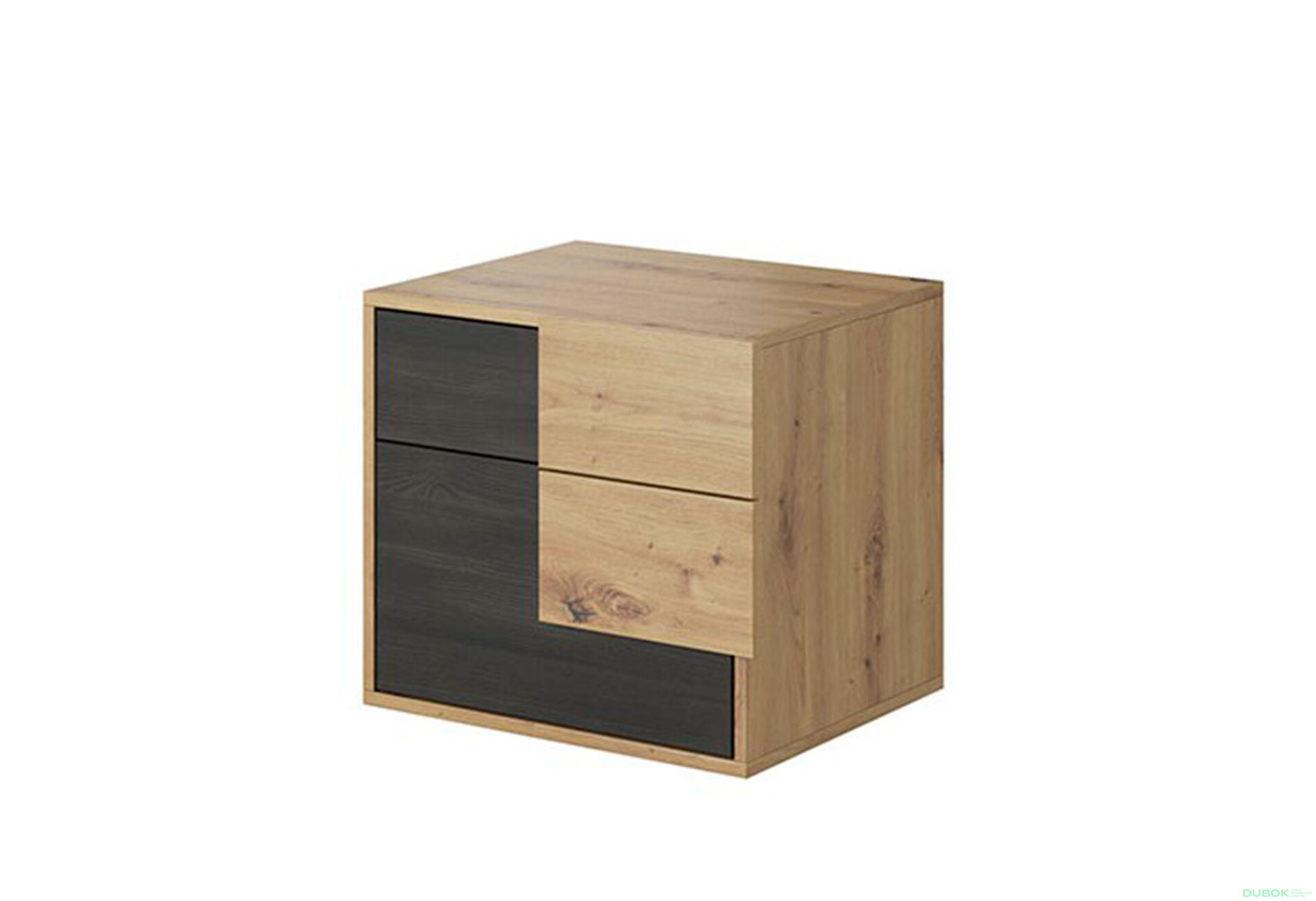 Fotografia 1 - Nočný stolík Bafra dub artisan / grafit Idczak meble