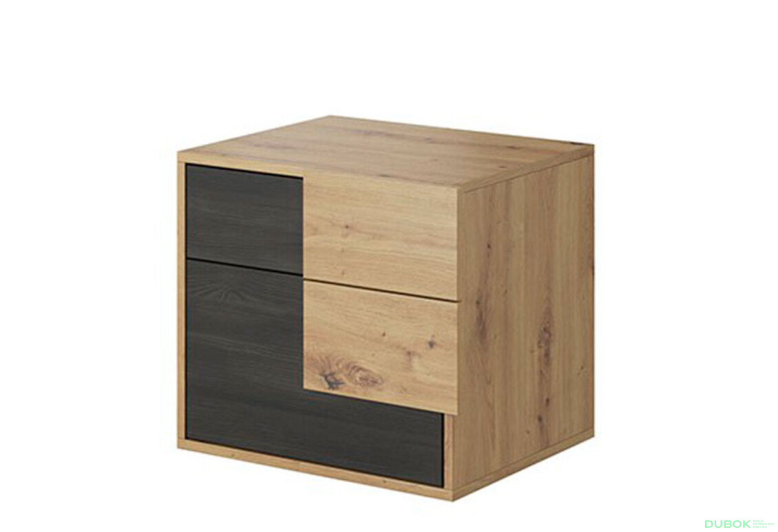 Nočný stolík Bafra dub artisan / grafit Idczak meble