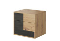 Fotografia 1 - Nočný stolík Bafra dub artisan / grafit Idczak meble