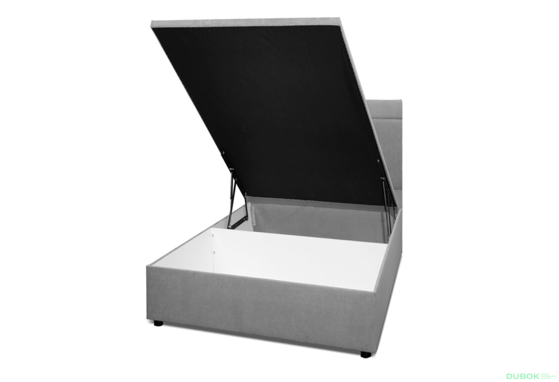 Fotografia 4 - Posteľ Fro Pik 120x200 s roštom, úložným priestorom Mono 246, sivá