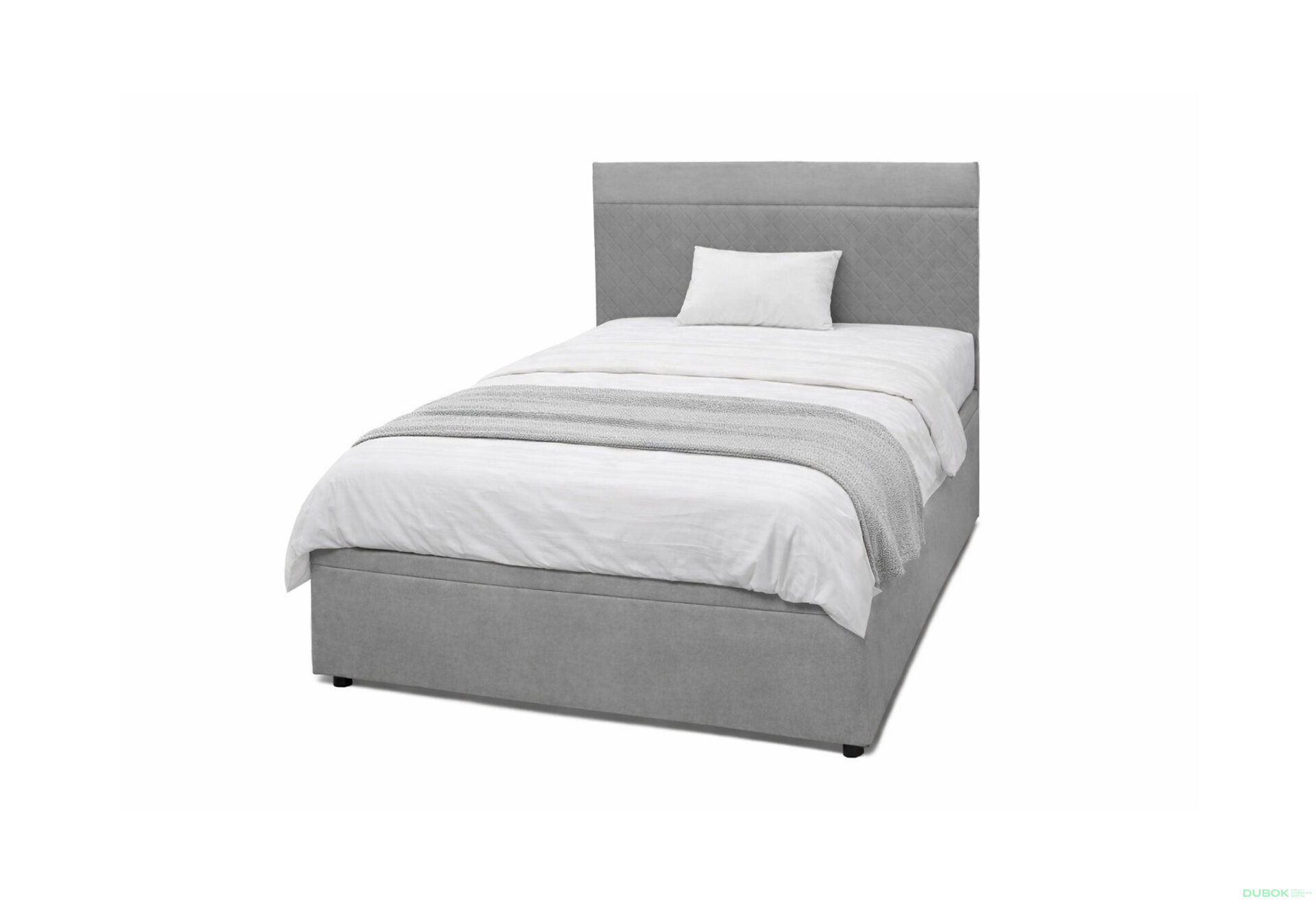 Fotografia 1 - Posteľ Fro Pik 120x200 s roštom, úložným priestorom Mono 246, sivá